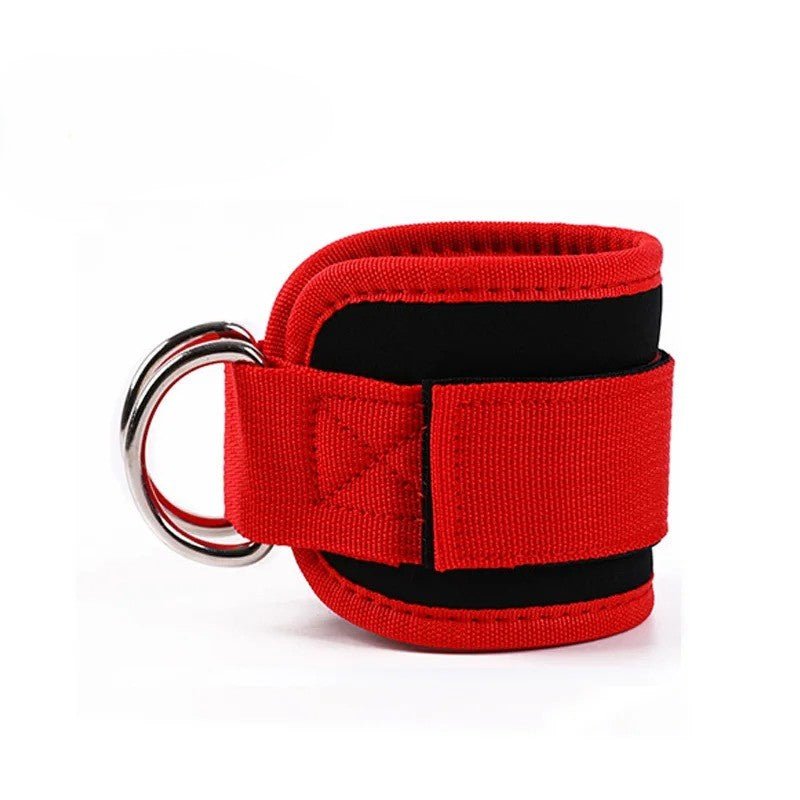 Sangle cheville musculation - IronAnkles™ - rouge - Le Coin Fitness